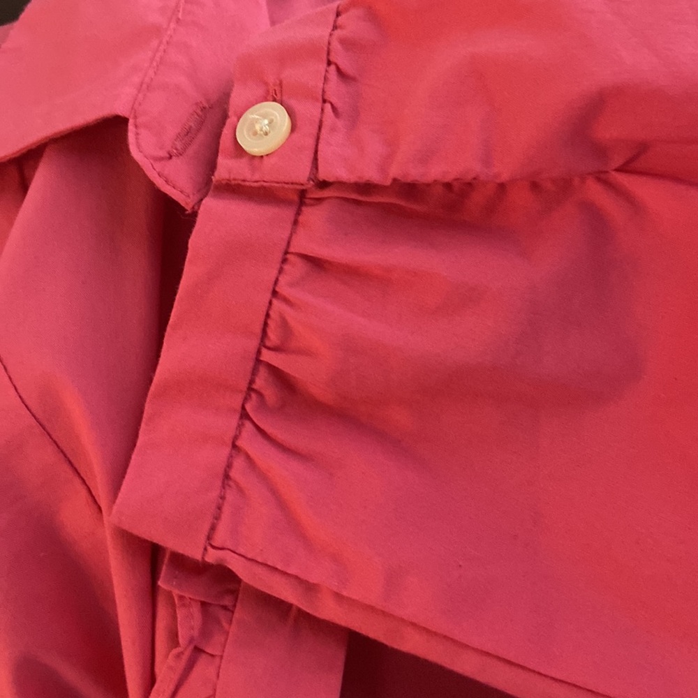 Old Navy - Women’s Button Down with Ruffle Accent Blouse - Picture 7 of 7